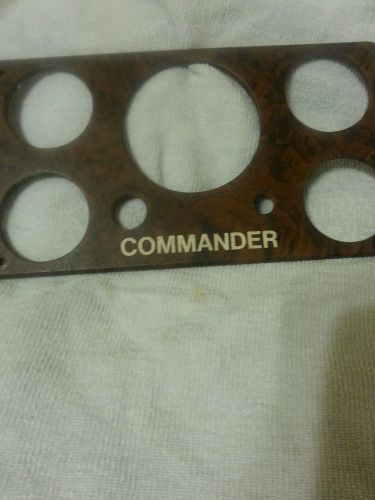 Commander guage plate for boat