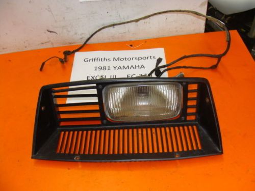 81 82 83 84 yamaha excel 3 iii ec es 340 headlight grill mount vent harness bulb