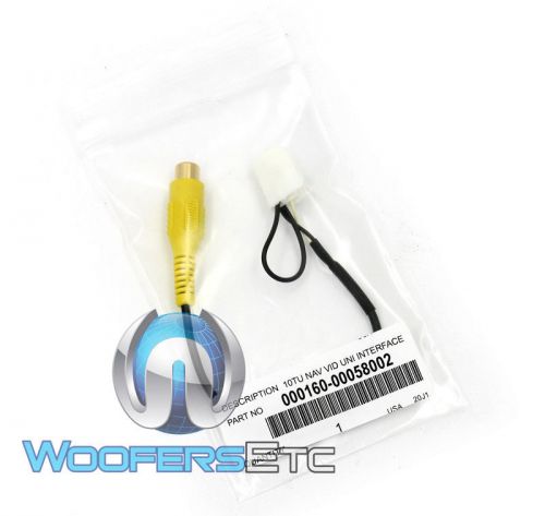 Rear-view backup camera input plug for toyota lexus e7001 - e7035 factory oem