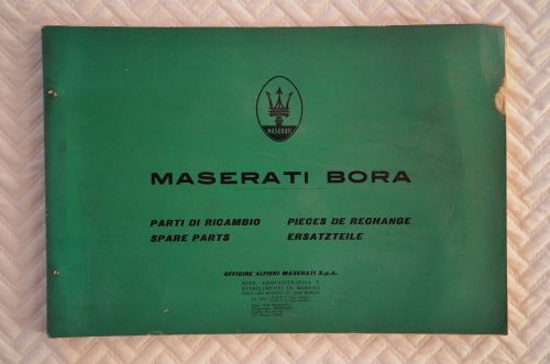 Original maserati bora spare parts catalog service workshop owner manual ferrari
