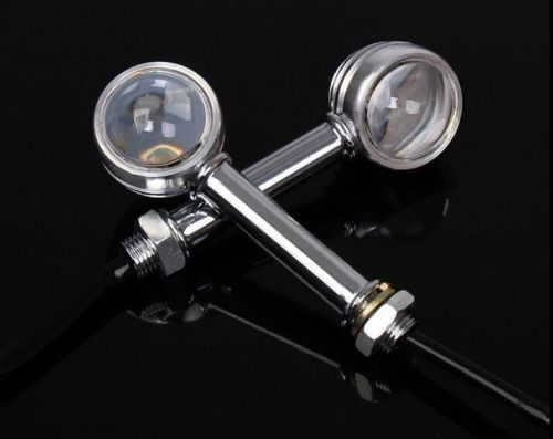 Blue motorcycle led turn signals light indicators for harley honda suzuki atv