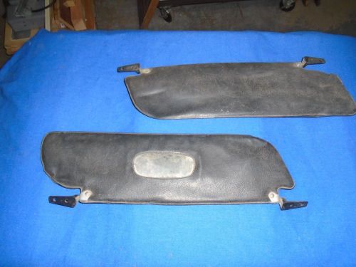 1970&#039;s fiat 850 spider sun visor set w good hinges hardware fast free shipping