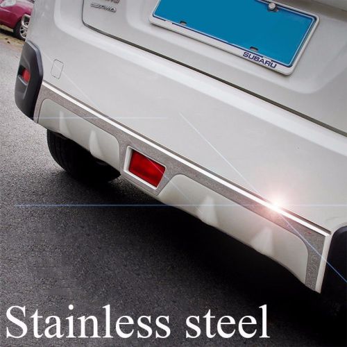 Stainless steel rear bumper down decorative trim for subaru xv 2013 2014 2015