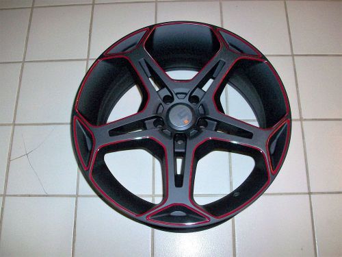4 new five:ad 17&#034;x7.5&#034; flat black alloy wheels 5 lug 4&#034;/100mm rat hot rod tuner