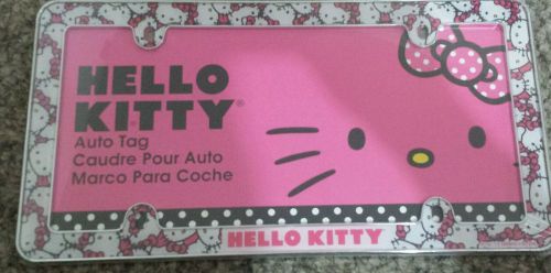 New hello kitty license plate frame plastic sanrio 42510 chroma
