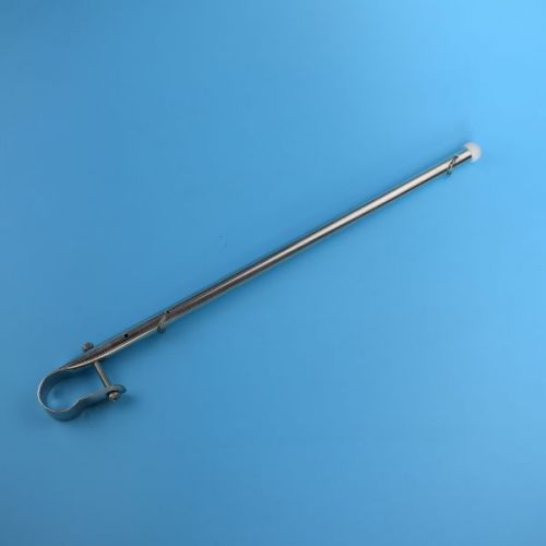 2x rail clamp flag staff pole 14&#034; stainless steel fitting 7/8&#039;&#039; to 1&#039;&#039; practical