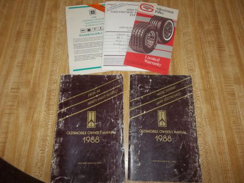 Oldsmobile delta 88 - ninety-eight regency owner&#039;s manual-1988 - vintage
