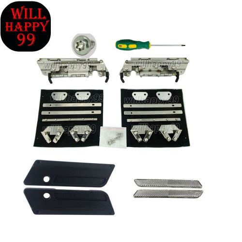 Black metal latch hardware saddlebags hard bags kit for harley touring 1993-2013