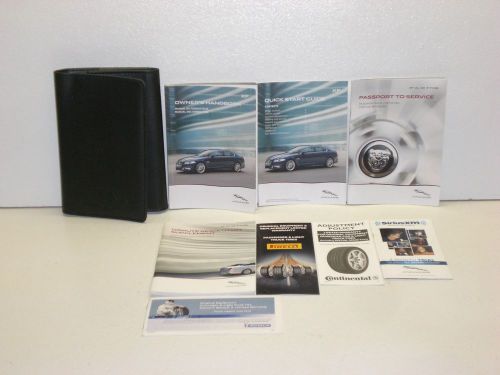 2014 jaguar xf owners manual set with case