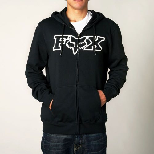 Fox legacy fheadx zip up fleece hoody  black  small   14626-001-s