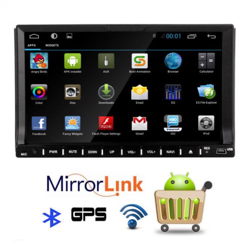 2din 7&#034; android4.4 quad-core kitkat gps car stereo dvd player 3g-wifi mp4+camera