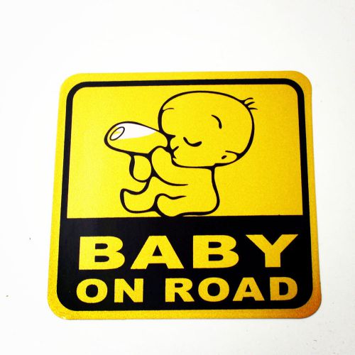 Baby on road baby safety sign car reflective vinyl sticker decals