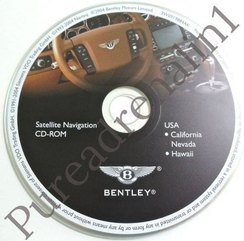 04 05 2006 bentley continental gt flying spur navigation cd rom california nv hi