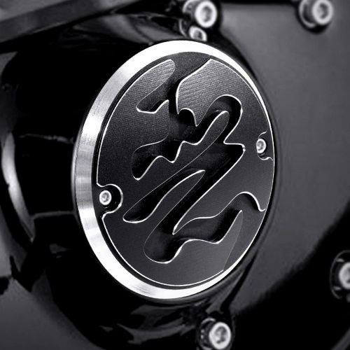 Points cover chinese calligraphy evil contrast cut for 79-81 harley 80 fat bob