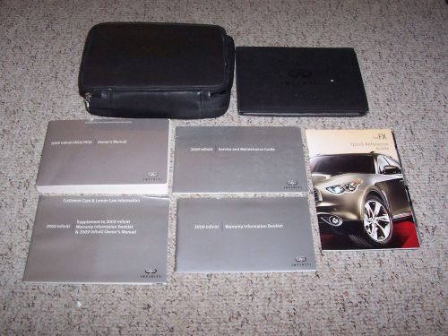 2009 infiniti fx35 fx50 fx 35 50 factory owner&#039;s owners user manual book set