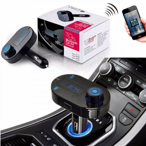 Wireless car charger handsfree bluetooth fm transmitter modulator mp3 player