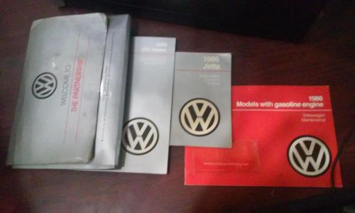 Volkswagen jetta owners manual1986