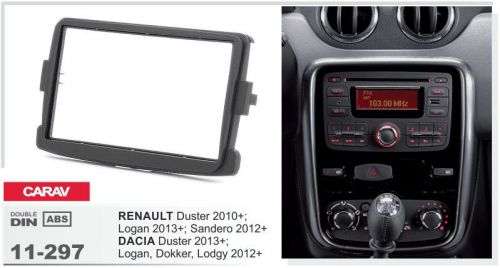 Carav 11-297 2din car radio dash kit panel renault dacia duster logan sandero