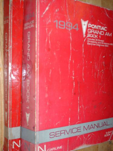 1994 pontiac grand am shop manual set original books!