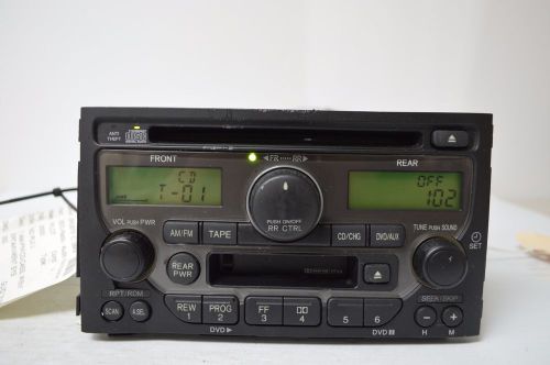 03 04 05 honda pilot radio cd mp3 cassette player tested m49#032