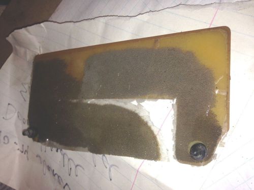 1970-74  cuda passenger side power door handle splash sheild - e body challenger