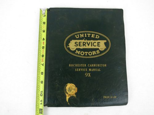 United service motors parts/price list (shop manual) 1950&#039;s chevrolet buick etc