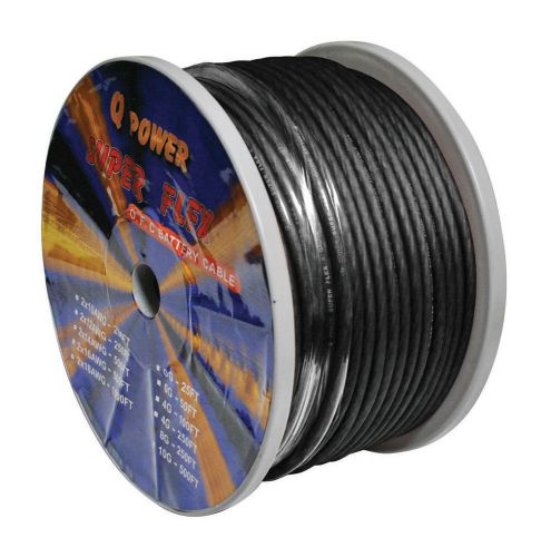 Power wire 8ga. 250&#039; black qpower 8g250bk wire