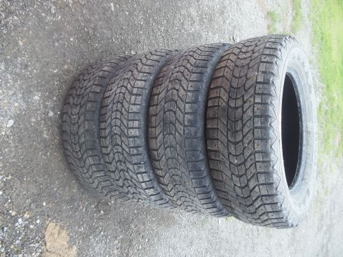 4 225/60r16 firestone winterforce studded snow tires all matching used