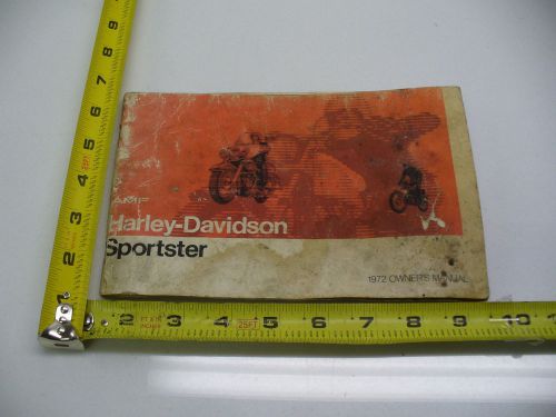 Harley sportster 1972 owners manual used