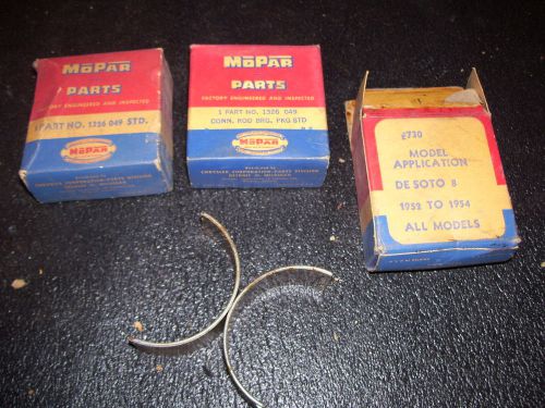 Nos 1952-54 desoto connecting rod bearing set of 3 - 1326049 - ds107