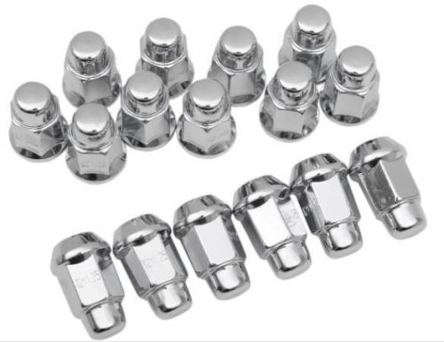 Itp wheel lug nuts 12mm x 1.25 tapered 17mm head chrome (alug19bx)