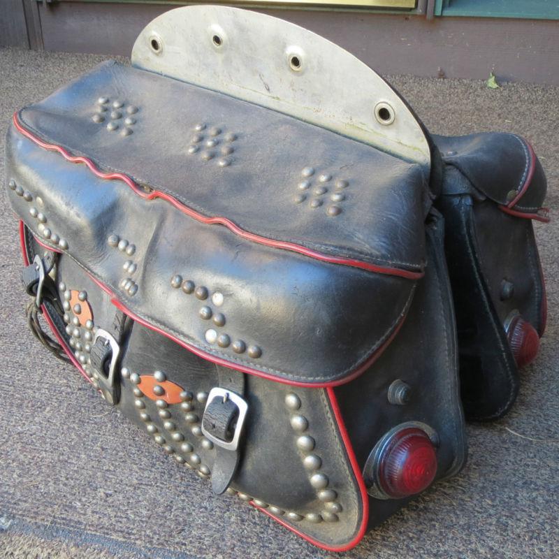 Oem genuine harley knucklehead panhead flathead streamliner saddlebags 91003-49