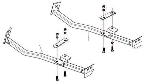 Roadmaster 236-2 tow bar base plate bracket dodge