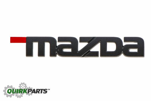 1993-1997 mazda rx-7 black trunk "mazda" nameplate emblem oem new - fd01-51-711a