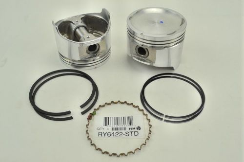 Engine piston kit itm ry6422-std fits 83-86 nissan 720 2.0l-l4