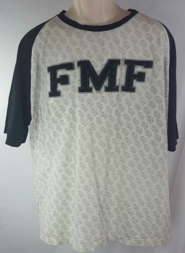 Fmf racing motocross shirt white size large