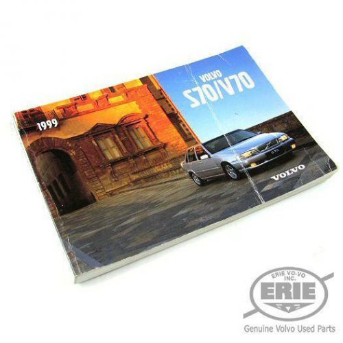 Original volvo owner's manual for volvo s70/v70 1999