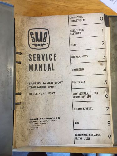 Saab 95-95-sport 3 cyl factory manual