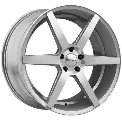 Staggered sothis sc-2 f:20x8.5,r:20x10 5x120 +20mm silver wheels rims