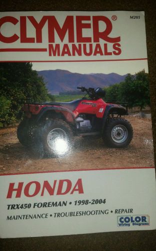 Clymer manual for honda trx 450 foreman. final price.