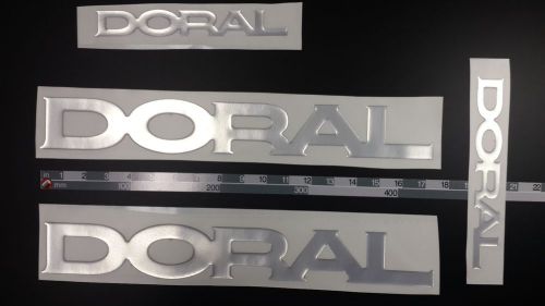 Doral boat emblem 17&#034; epoxy sticker resistant to mechanical shocks vinyl