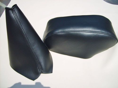 New 95 96 maxima black emergency park brake &amp; center console armrest lid cover