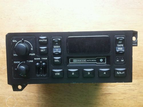 Radio am fm cassette player jeep cherokee 1997-2001 xj wrangler #4858556