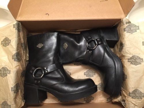 Harley davidson boots women size 8.5 m, style: pavement harn 6" black 81026
