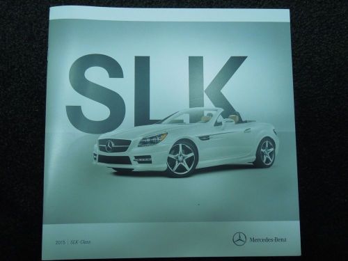 2015 mercedes benz slk-class 26 page deluxe sales brochure original nos