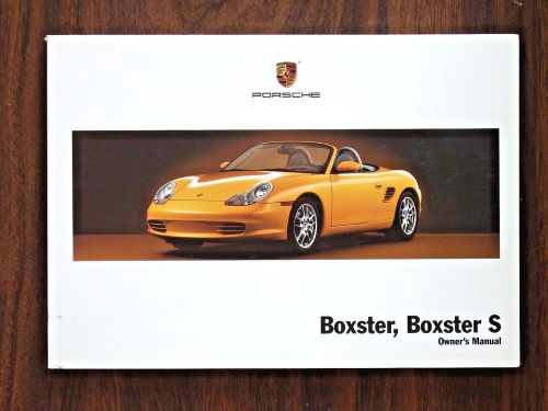 258pp factory original 2004 porsche boxster and boxster s (986) owner&#039;s manual