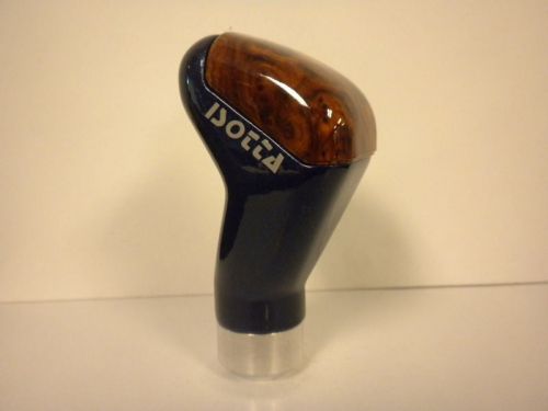 Isotta shift knob (blue/ wood color) for manual transmission universal