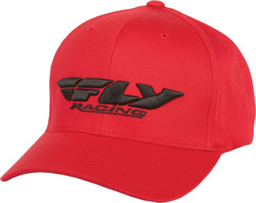 Fly racing 351-0382y podium hat red youth