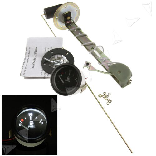 2 inch 52mm universal car fuel level gauge meter with e-1/2-f fuel sensor car