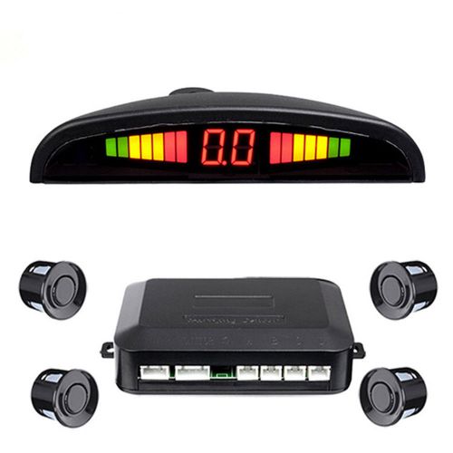 4 Parking Sensors LED Display Vehicle Car Auto Backup Reverse Radar System Alarm, US $17.99, image 1